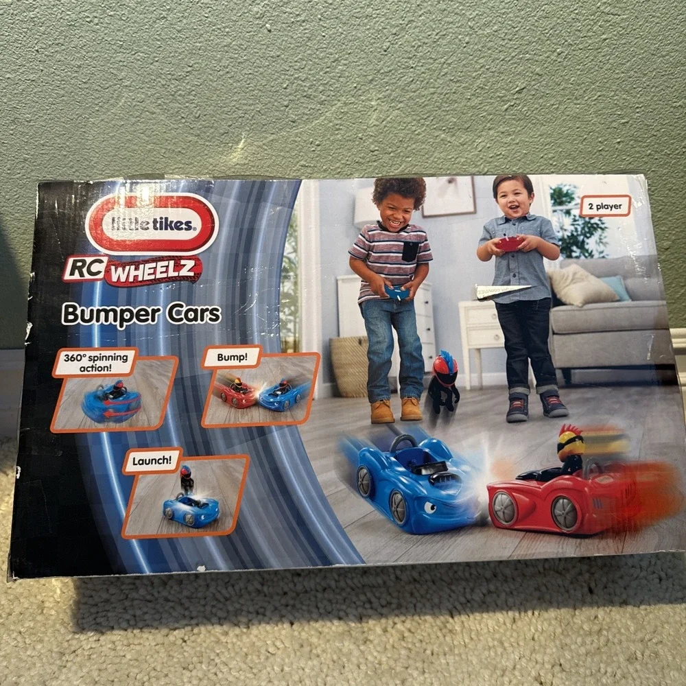 Little Tikes Radio Control Wheelz Bumper Cars 2 Player 3+ Action New in Box